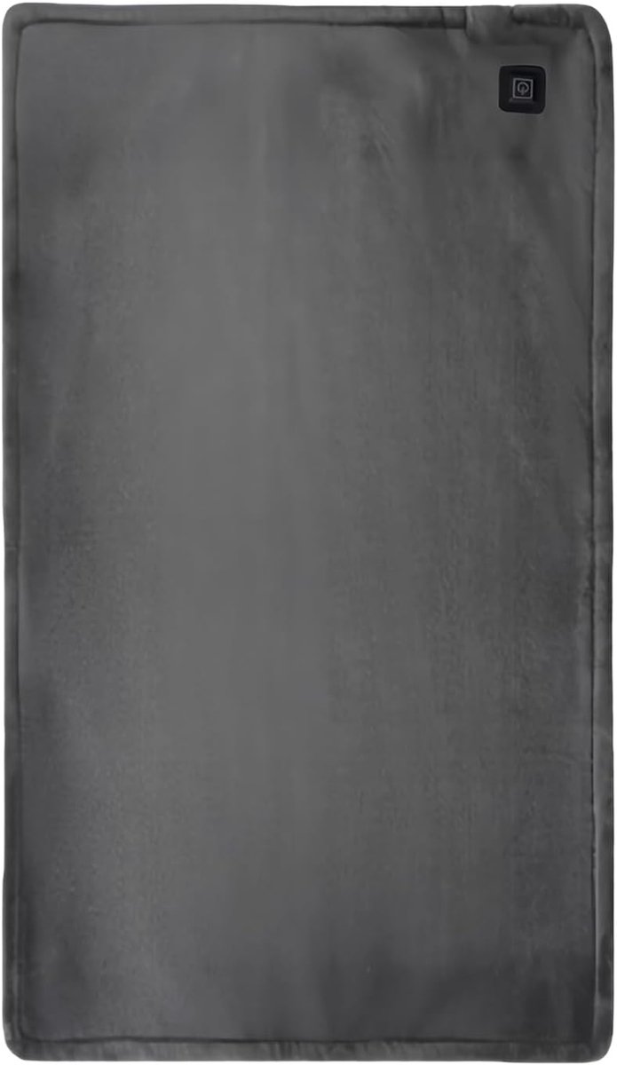 Verwarmde Deken - Zachte Plaid - Ontspannen Thuis - Zes Zones Warmte - 70x45cm - Grijs