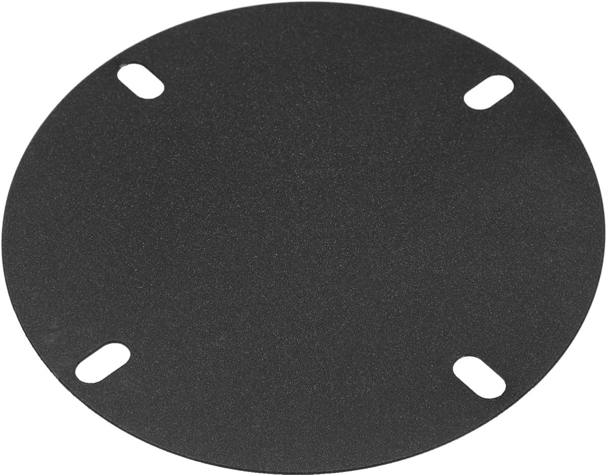 Draaibare Stoelvoet - Vervangingsplaat Zwenk - Meubels Draaien - Volledig Kogelgelagerd - 16.5 cm Diameter - Zwart
