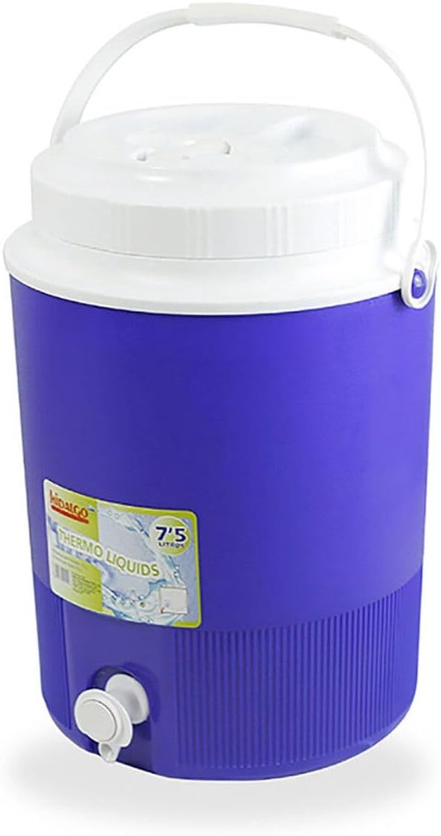 Thermoskan met kraan - Drankdispenser - Dranken serveren - Grote capaciteit - 75 liter - Blauw