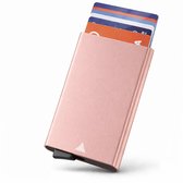 OBJCT Porte-cartes - Porte-cartes de crédit - Porte-cartes - Porte-cartes avec protection RFID - Portefeuille homme et femme - Or rose - Incl. Coffret Cadeau Luxe - Cadeau Saint Valentin pour elle