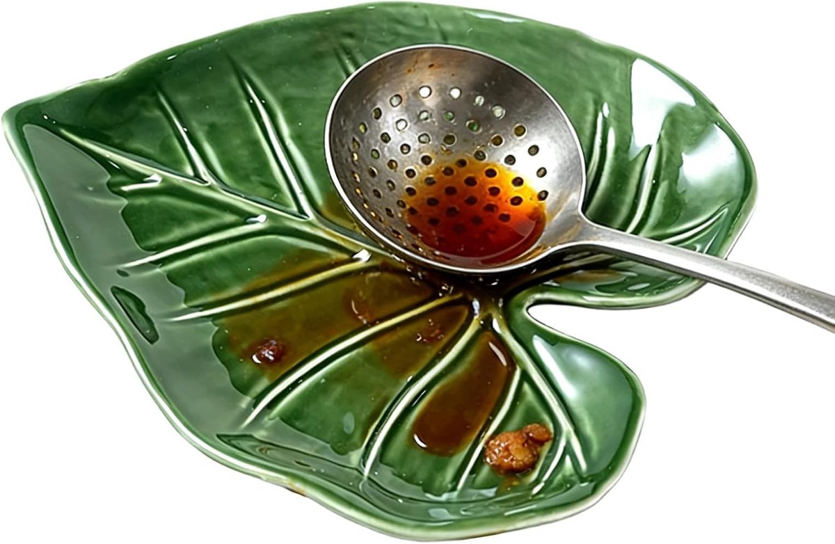 Lepelhouder Kookplaat - Keukengerei Steun - Net Koken - Decoratief Keramiek - 14.5x12.5cm