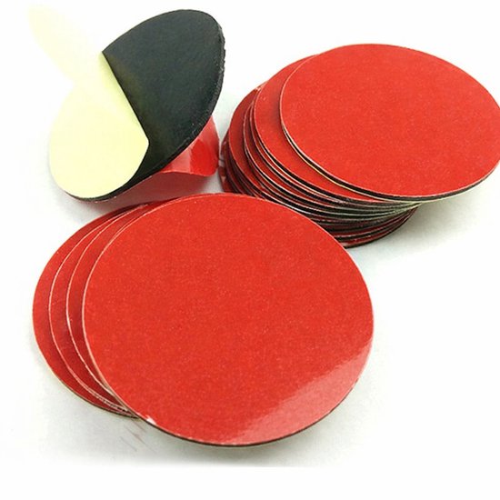 10 pièces – Ruban Mousse Acrylique Double Face Extra Résistant – Rond Ø50mm – Étanche & Résistant à la Chaleur – Pour Auto, Verre, Métal & Électronique – Zwart