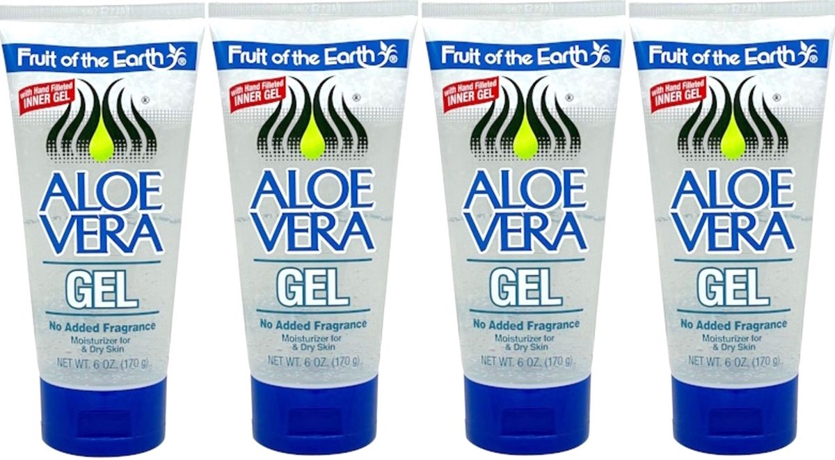 FRUIT OF THE EARTH - Aloe Vera 100% Gel - 4 Pak - Voordeelverpakking
