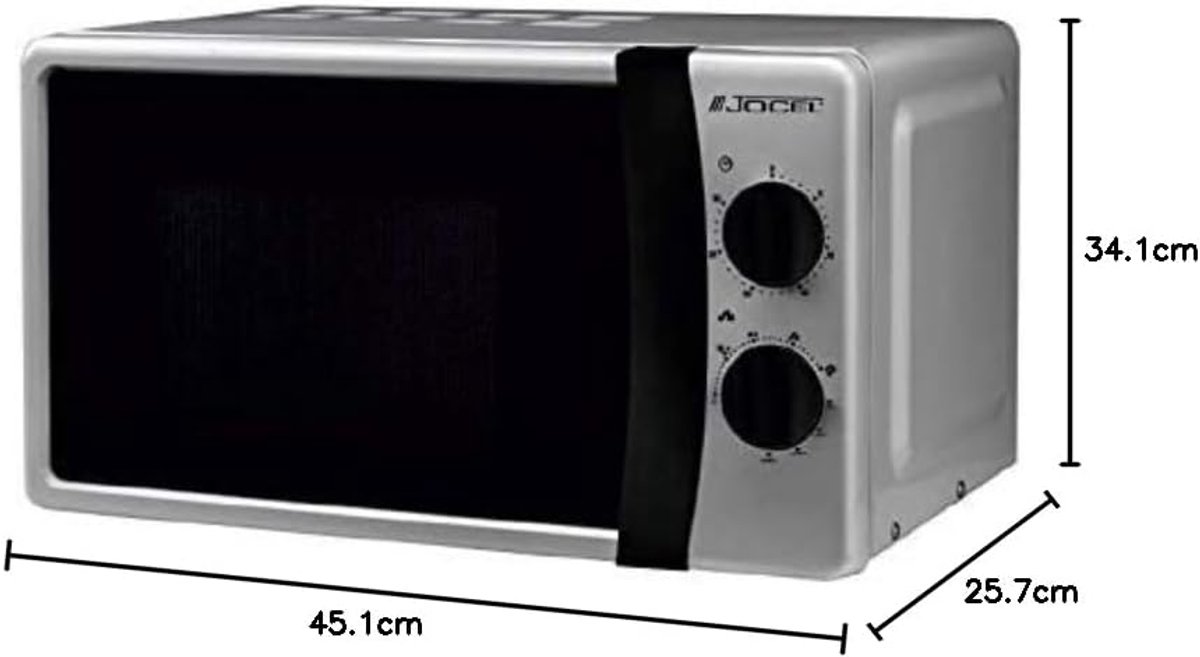 Magnetron - Keukenapparaat - Snel Opwarmen - 800 Watt Vermogen - 20 Liter Inhoud - Zilver