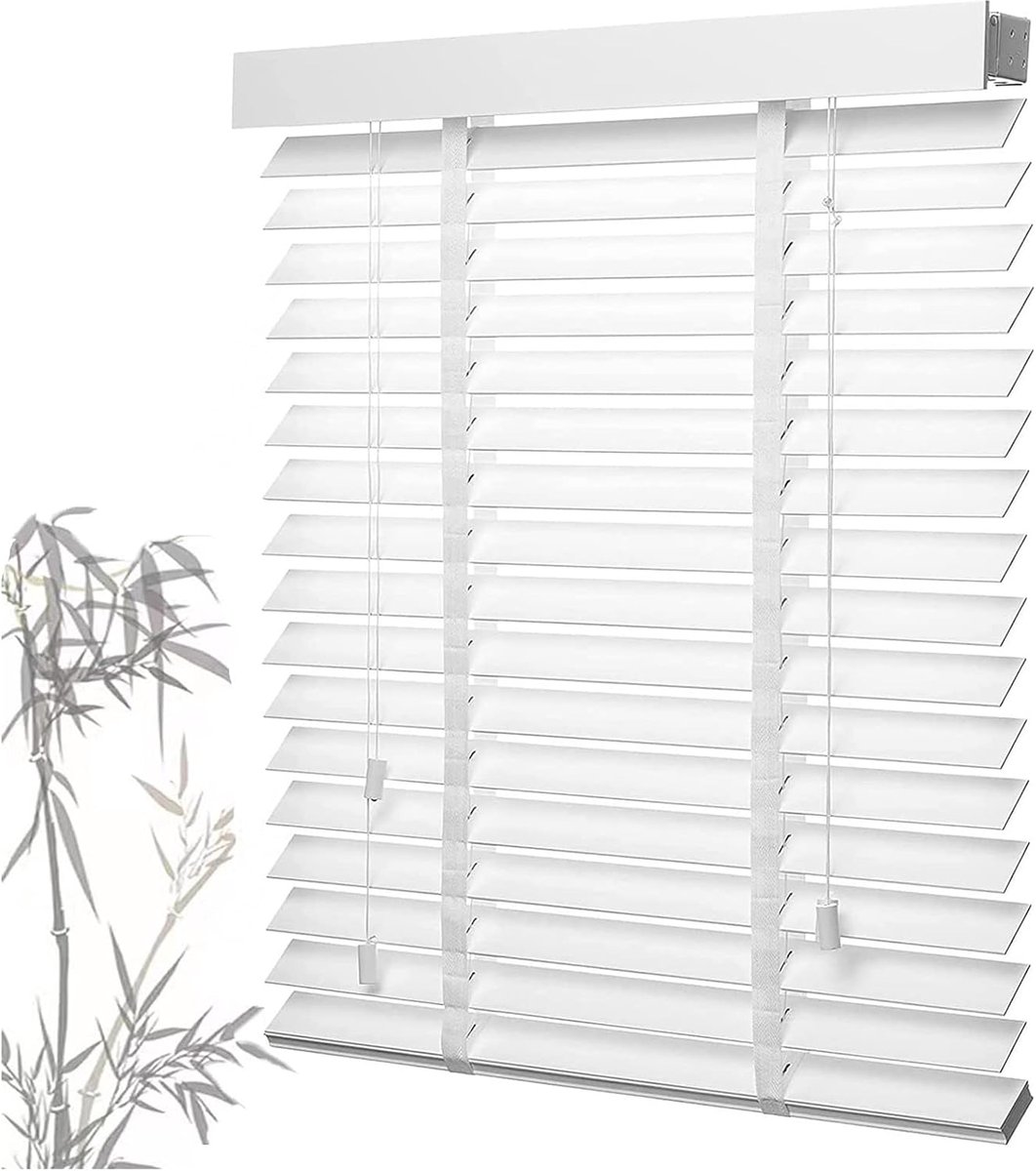 Bamboe jaloezieën - Houten raambekleding - Privacy creëren - Natuurlijke materialen - 70x2