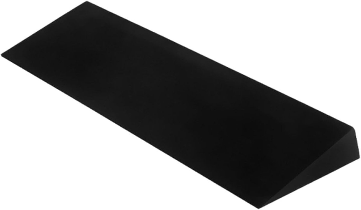 Squat Wedge Block - Kuit Strekker Hellingshoek - Kracht Training - Verstelbare Hoek - 51x15x5 cm - Zwart