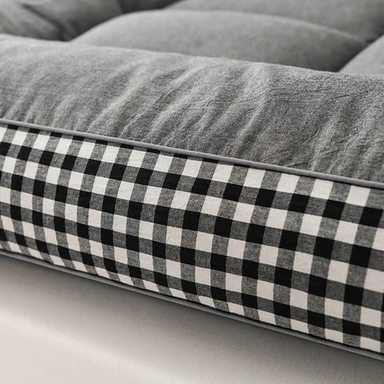Japanse Futon Matras - Vloermatras Opvouwbaar - Comfortabel Slapen - Ademend Vochtregulerend - Diverse Maten - Grijs — afbeelding 4