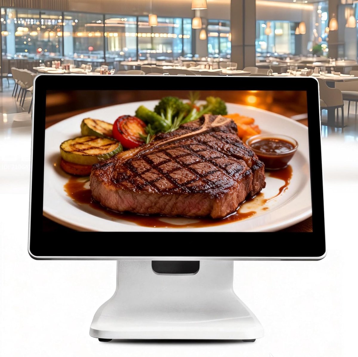 Kassa Monitor - Touchscreen Systeem - Winkel Automatisering - Alles-in-één Ontwerp - 156 Inch Scherm - Wit