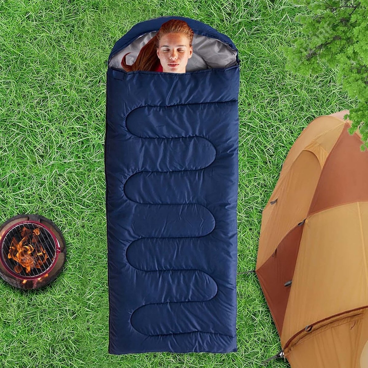Waterdichte Bivaktas - Survival Slaapzak - Outdoor Activiteiten - Lichtgewicht en Compact - 180x75 cm - Marineblauw