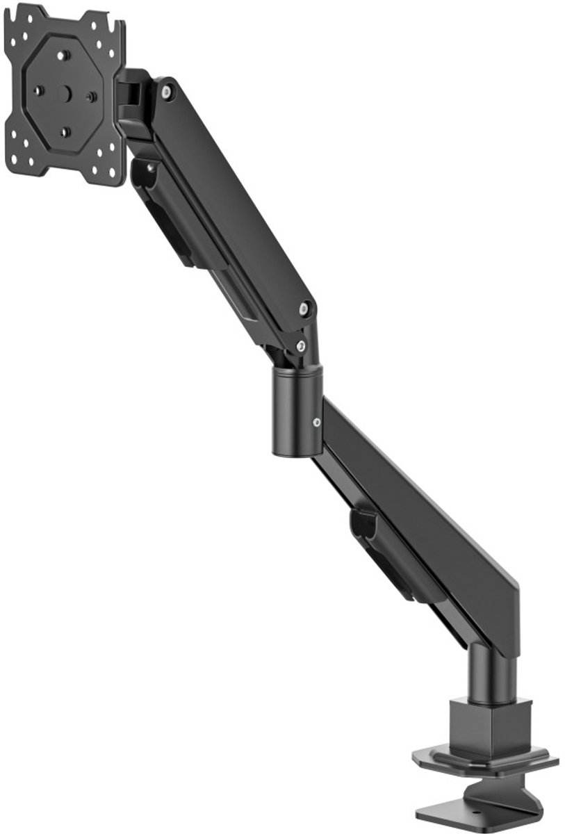 Hama Monitorarm - 1 monitor - in hoogte verstelbaar - zwenk, kantelbaar - met gasveer - Zwart