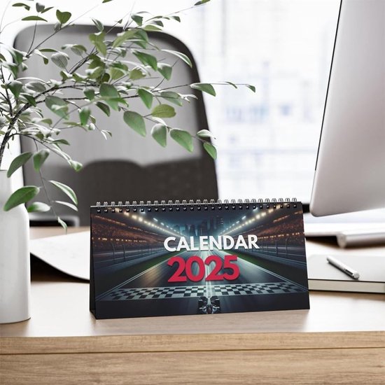 Bureaubladkalender Racing - Kalender Maanden - Planning en Organisatie - Speciaal voor Fans - 22 x 18 x 2 cm — afbeelding 2
