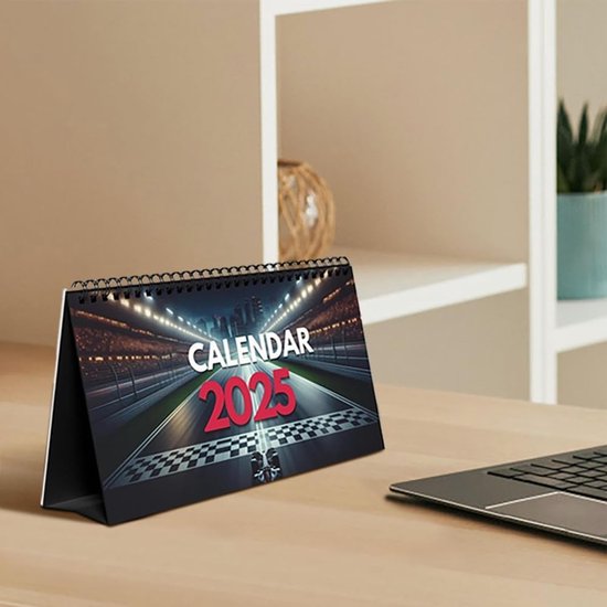 Bureaubladkalender Racing - Kalender Maanden - Planning en Organisatie - Speciaal voor Fans - 22 x 18 x 2 cm — afbeelding 5