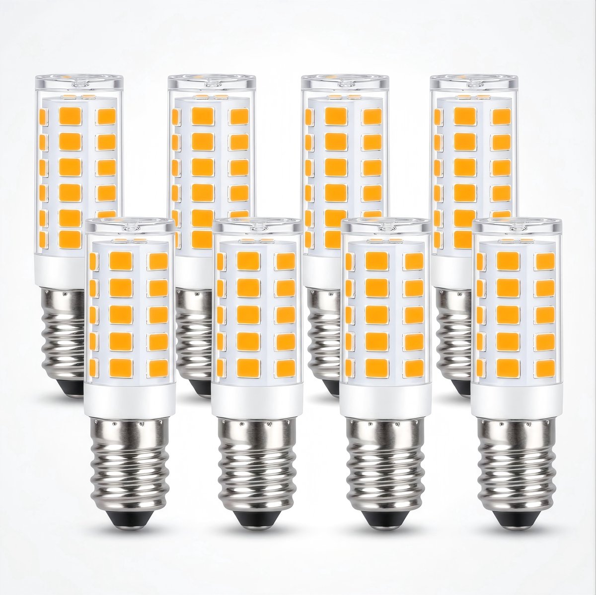 NETTLIFE E14 LED - LED Lampen - Transparant - Ø 1.55 cm - Filament lamp - 2700K Warm Wit Licht - 2.5W - Vintage Gloeilamp - retro Lichtborn - 8 Stuks