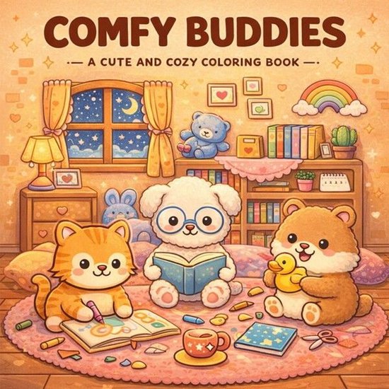 Comfy Buddies: Coloring Book for Adults and Teens Featuring  ... - cover