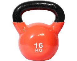 Fitness Kettlebell – Krachtgewicht Training – Full Body Workout – Vinyl Gecoate Afwerking – 16kg Gewicht