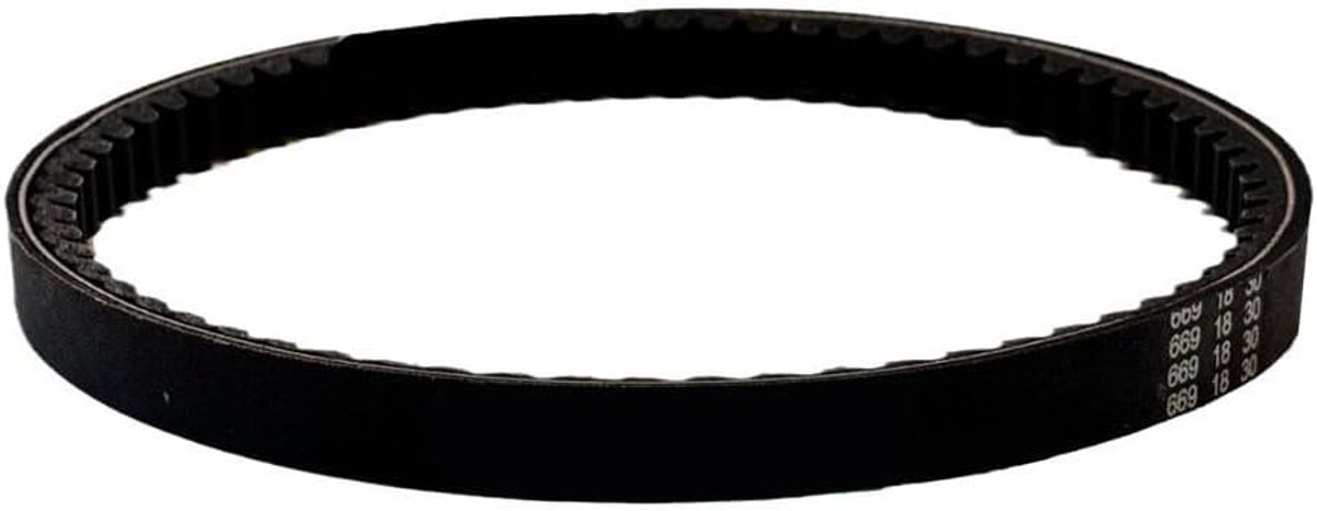 Getande V-riem - Krachtoverbrenging Riem - Machine Onderdelen - Hoge Temperatuur Weerstand - 625mm Lengte - Zwart