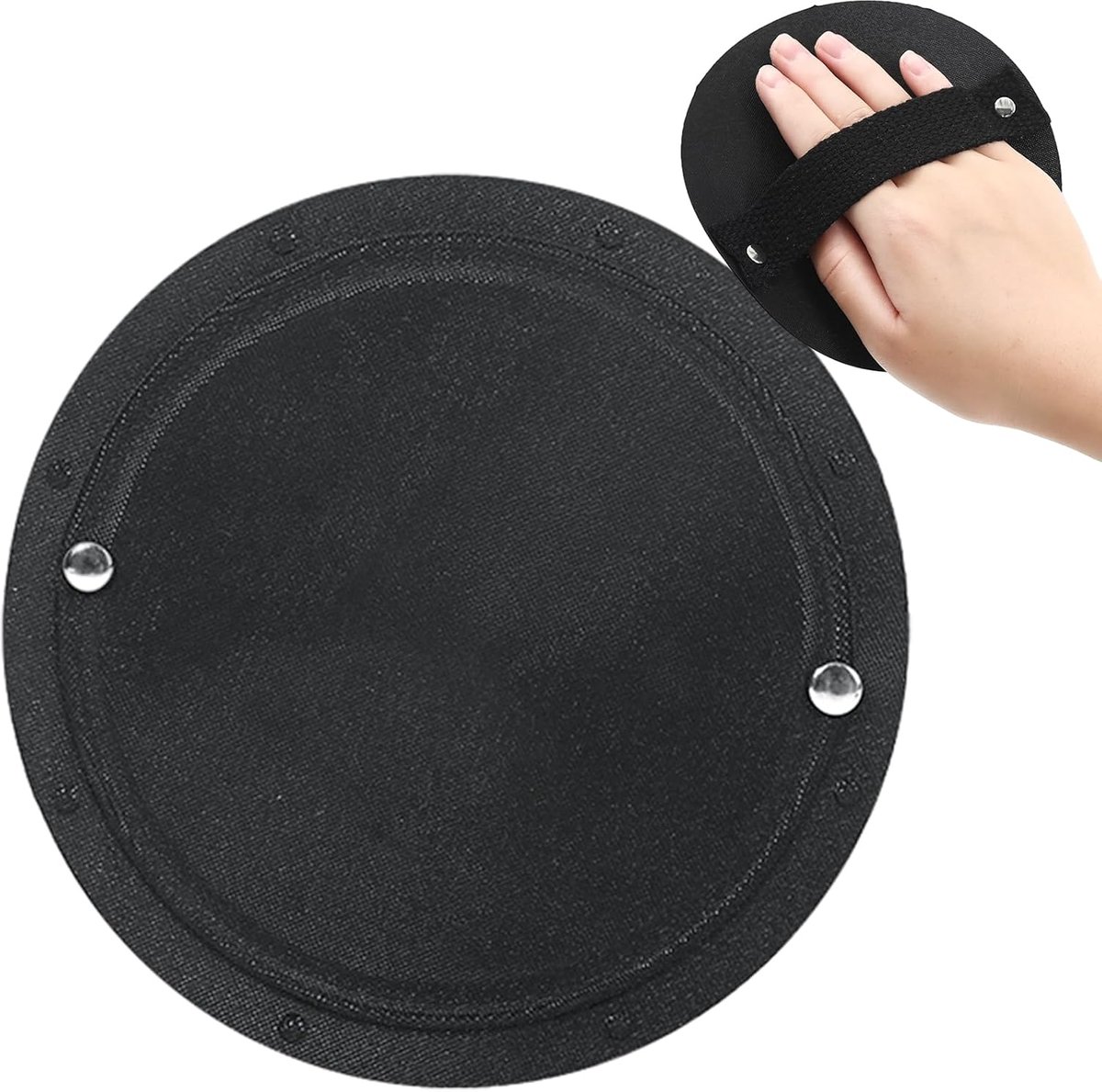 Siliconen Lichaamsscrubber - Reinigende Huidborstel - Douche Hulpmiddel - Voedselveilige Siliconen - 13x13 cm - Zwart