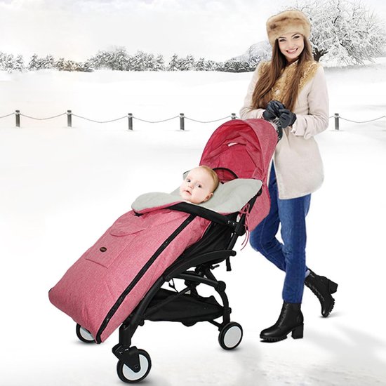 Kinderwagen Voetenzak - Winter Slaapzak - Warm Buiten - Pluche Voering - 93 x 43 cm - Stijl 1 — afbeelding 4