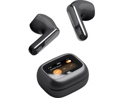JBL Live Flex 4 – Draadloze Oortjes met Noise Cancelling – Smart Case met Touchscreen – Bluetooth Draadloos Oordopjes – 50 uur – Waterdicht – IP54 - Zwart