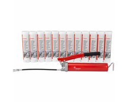 Actieset Vetpatronen EP2 Mos2 12 Stuks + Vetspuit met hendel