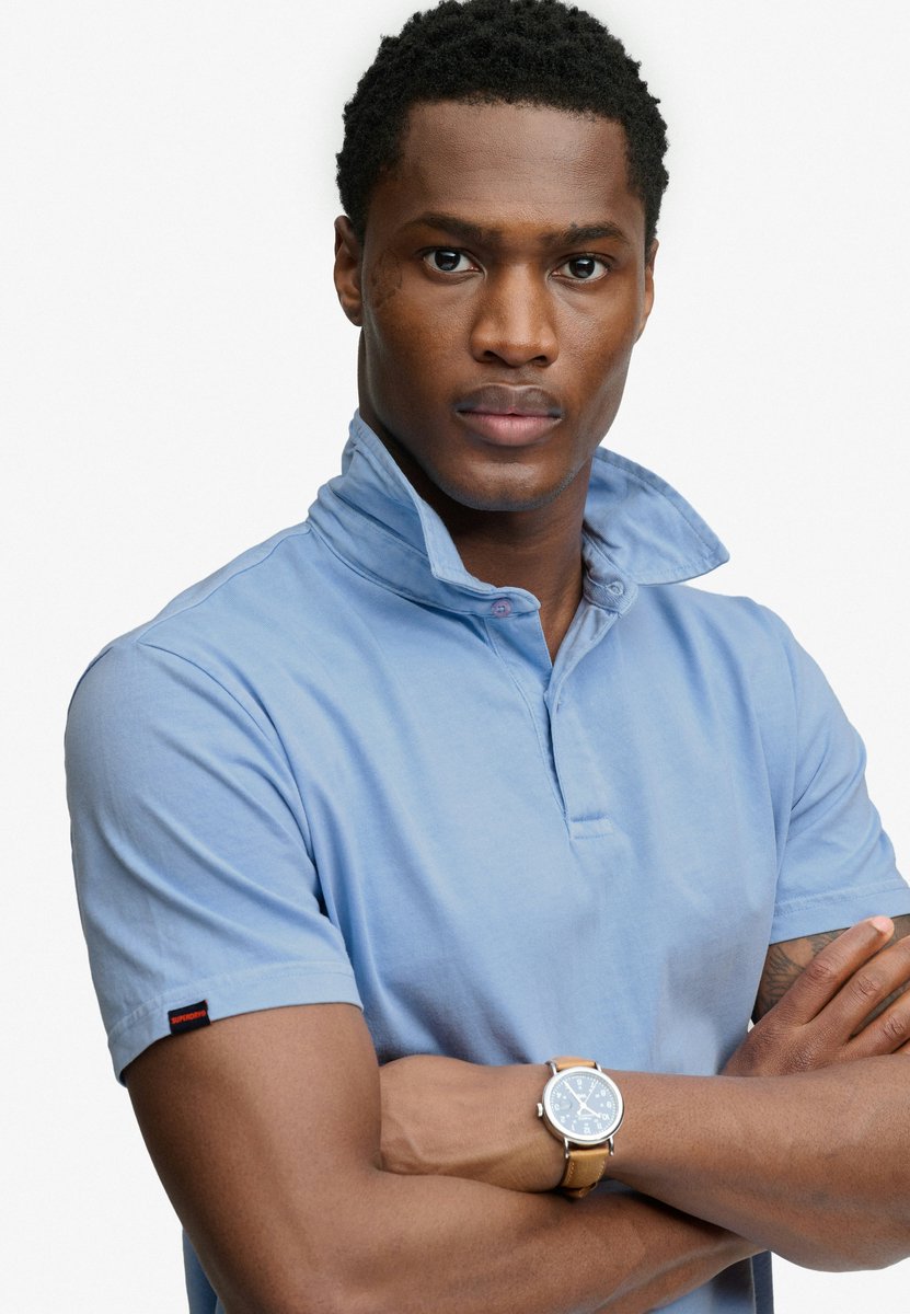 Superdry Poloshirt Essential Jersey Polo M1110509a Bluebell Mannen Blauw