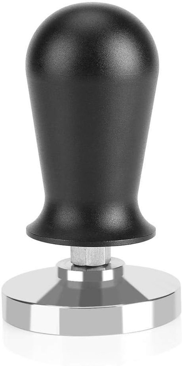 Koffie Tamper - Espresso Stamper - Perfecte Espresso Maken - Platte RVS Basis - 58mm 51mm - Rood