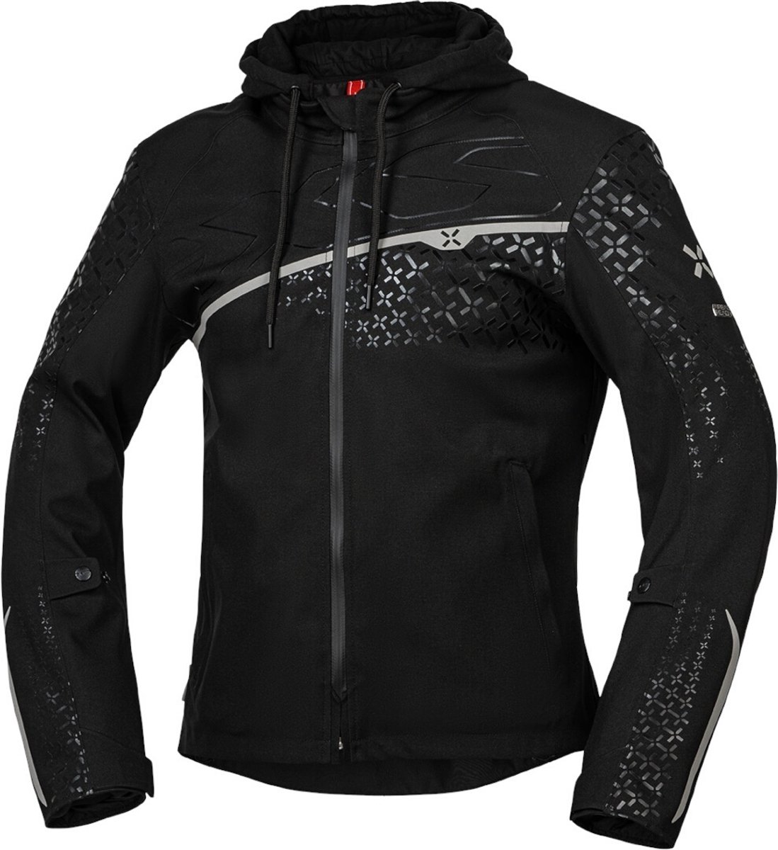IXS Rapid-STX 1.0 Waterdichte Zwart Textiele Motorjas - Jas