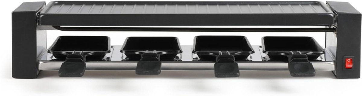 RONN® Gourmetstel 4 personen - Gourmetstellen - Gourmet - Zwart - ‎50cm x 11cm x 10 cm; 1.07kg