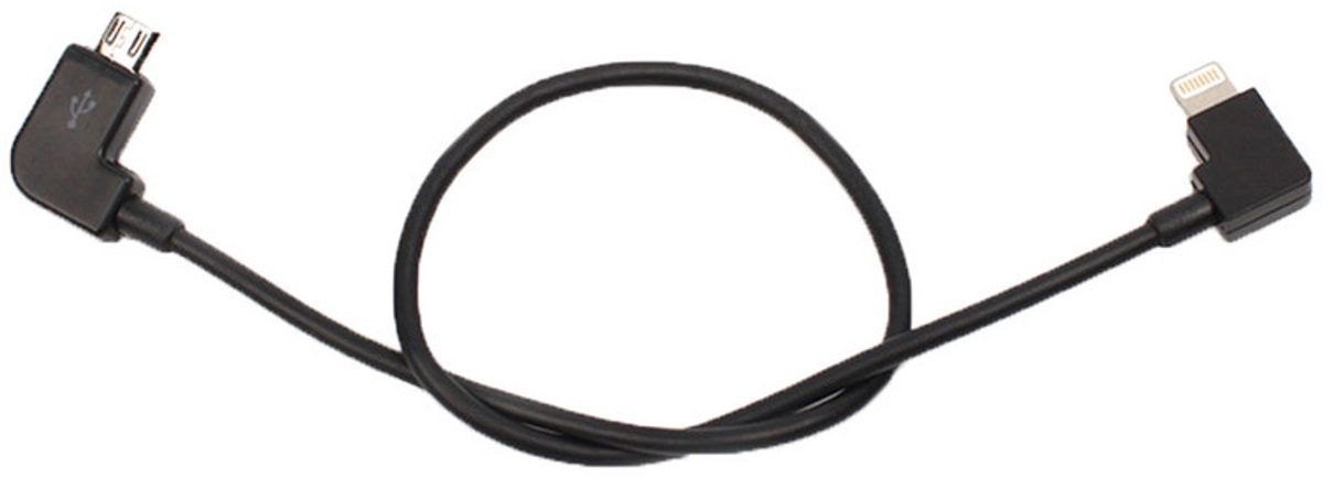 E-bike oplader kabel geschikt voor Bosch Intuvia, Kiox, fiets computer - micro-USB naar 8-Pin (geschikt voor Lightning) - Geschikt voor Apple iPhone en iPad - 30 cm