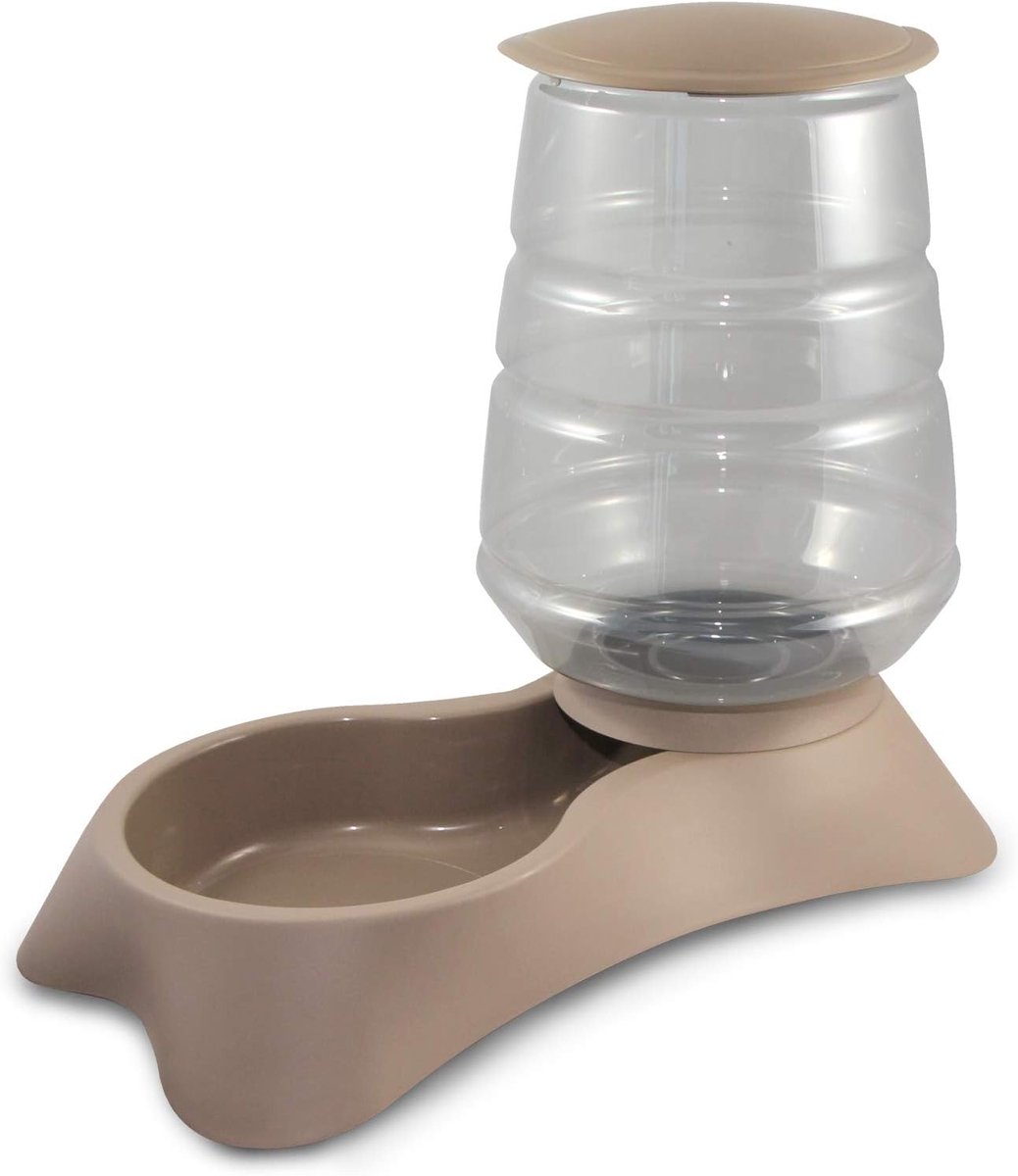 Voerdispenser Kleine Dieren - Voerbak Antislip - Voeding Geven - Grote Inhoud 5.8L - 37x20x39cm - Beige