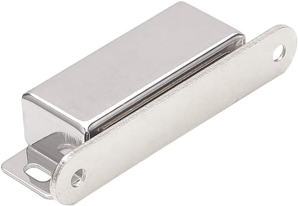 Magnetische Vangmagneet - Deurkast Sluiting - Kastdeur Sluiten - Roestvrij Staal - 70mm Lengte
