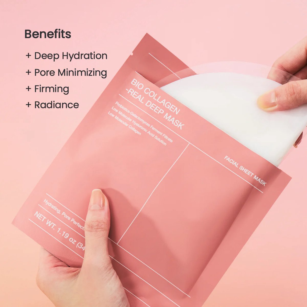 Biodance Bio Collagen Real Deep Mask - Gezichtsmasker - 4 stuks — cadeau in Verzorging - foto 3