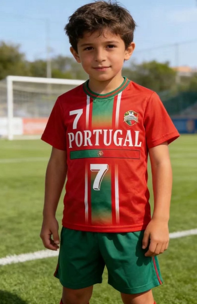 Portugal Voetbaltenue - Voetbaltenue Kinderen - Shirt en Broekje - Jongens en Meisjes - 12 jaar - WK2032
