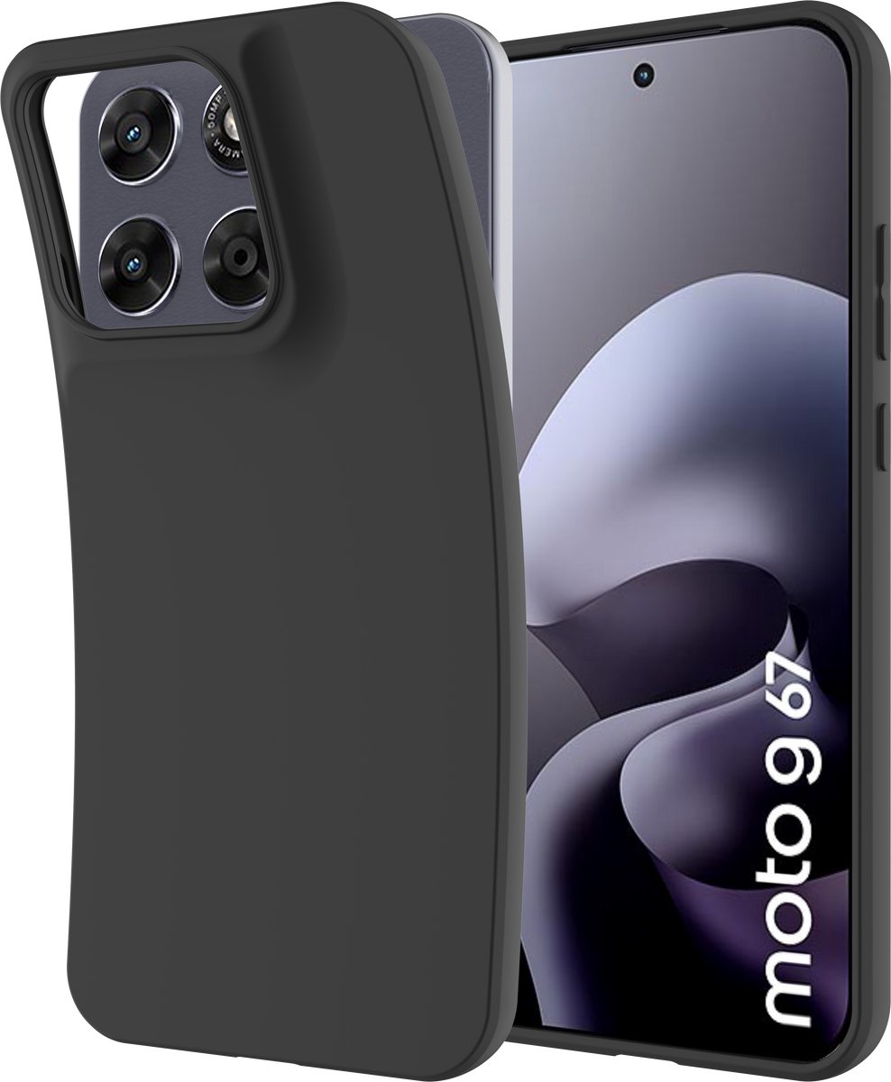 Just in Case hoesje geschikt voor Motorola Moto G67 / G77 Hoesje Siliconen - Flexibele Case - Zwart