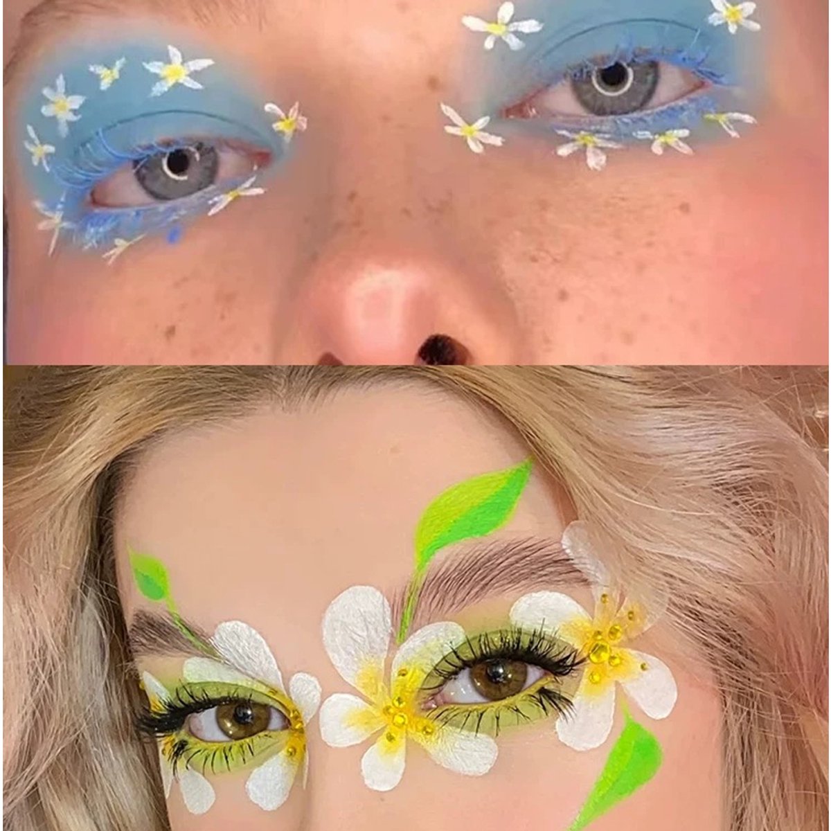 Meedeer Schminkset voor kinderen-20 kleuren-Make-up voor kinderen-Waterbasis-Met Penselen & Stencils-Kinderschmink-Afwasbare Face Paint voor Carnaval, Halloweenen — afbeelding 2