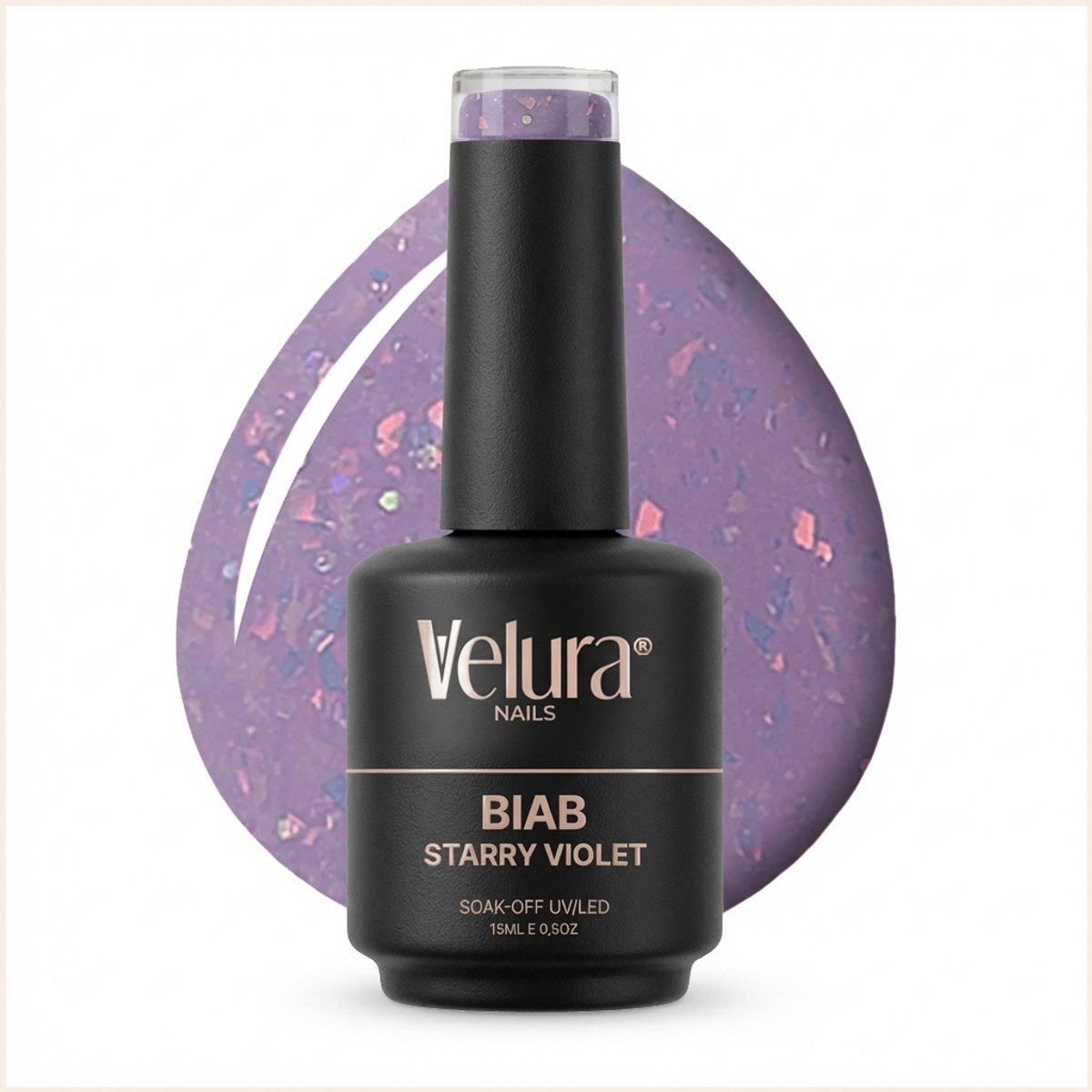 Velura® BIAB - Builder in a Bottle - 15ml Starry Violet - Liquid Builder Gel - BIAB Gel Nagels - Flexibel & Dimethicone Hechting - HEMA- & TPO-vrij