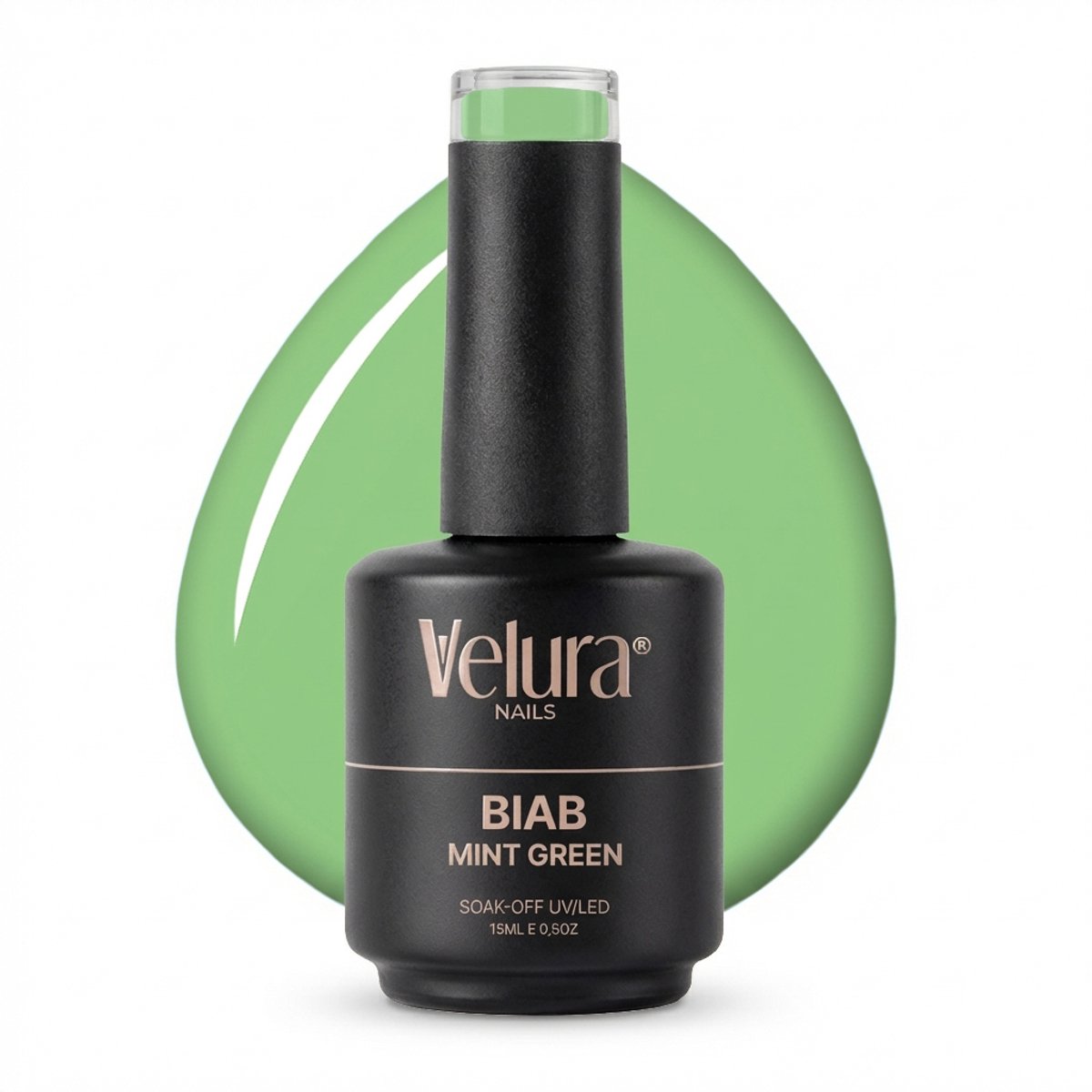Velura® BIAB - Builder in a Bottle - 15ml Mint Green - Liquid Builder Gel - BIAB Gel Nagels - Flexibel & Dimethicone Hechting - HEMA- & TPO-vrij