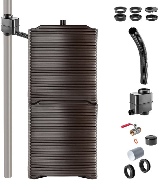 Regenton | 1000 Liter | Antraciet | Rainsaver - Damme Kunststoffenwebshop