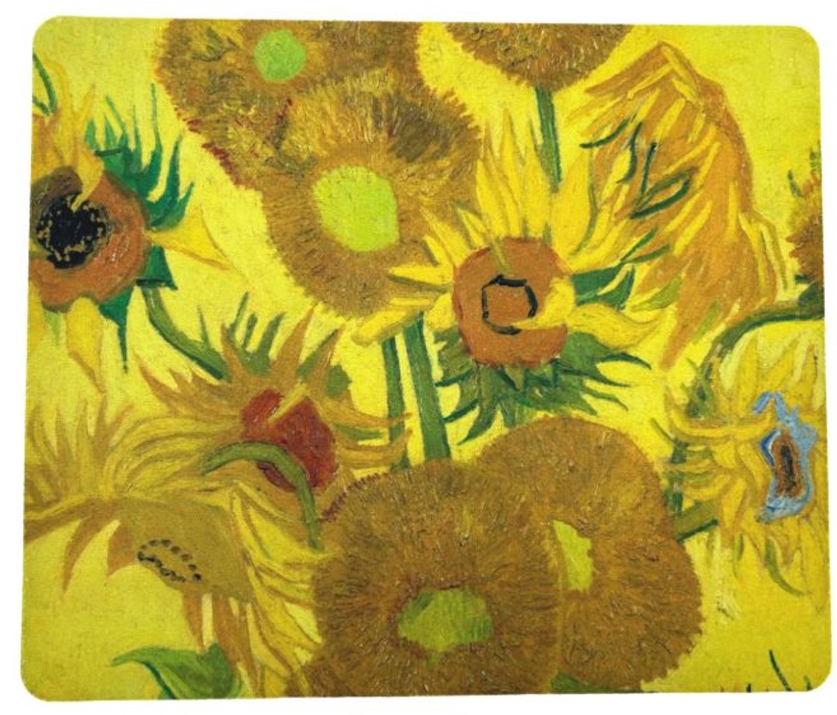 Muismat - Vincent van Gogh - Zonnebloemen - Typisch Hollands - Holland gift - Souvenir