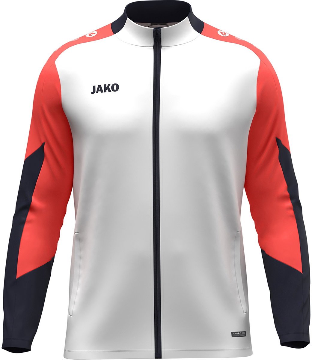Jako Dynamic Polyestervest Dames - Wit / Koraal / Marine | Maat: M