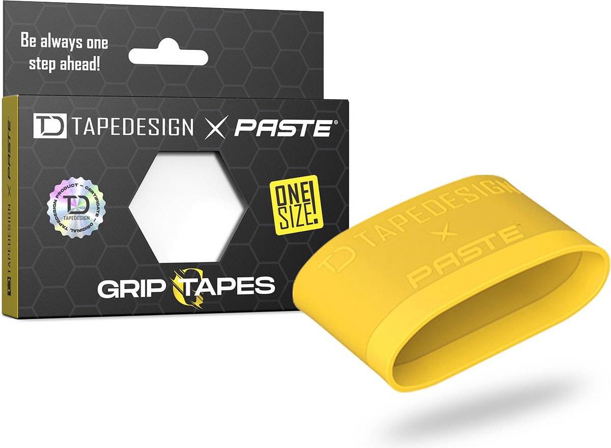 Tapedesign X Paste® – Grip Tapes Scheenbeschermerhouder - Geel | Maat: ONE SIZE