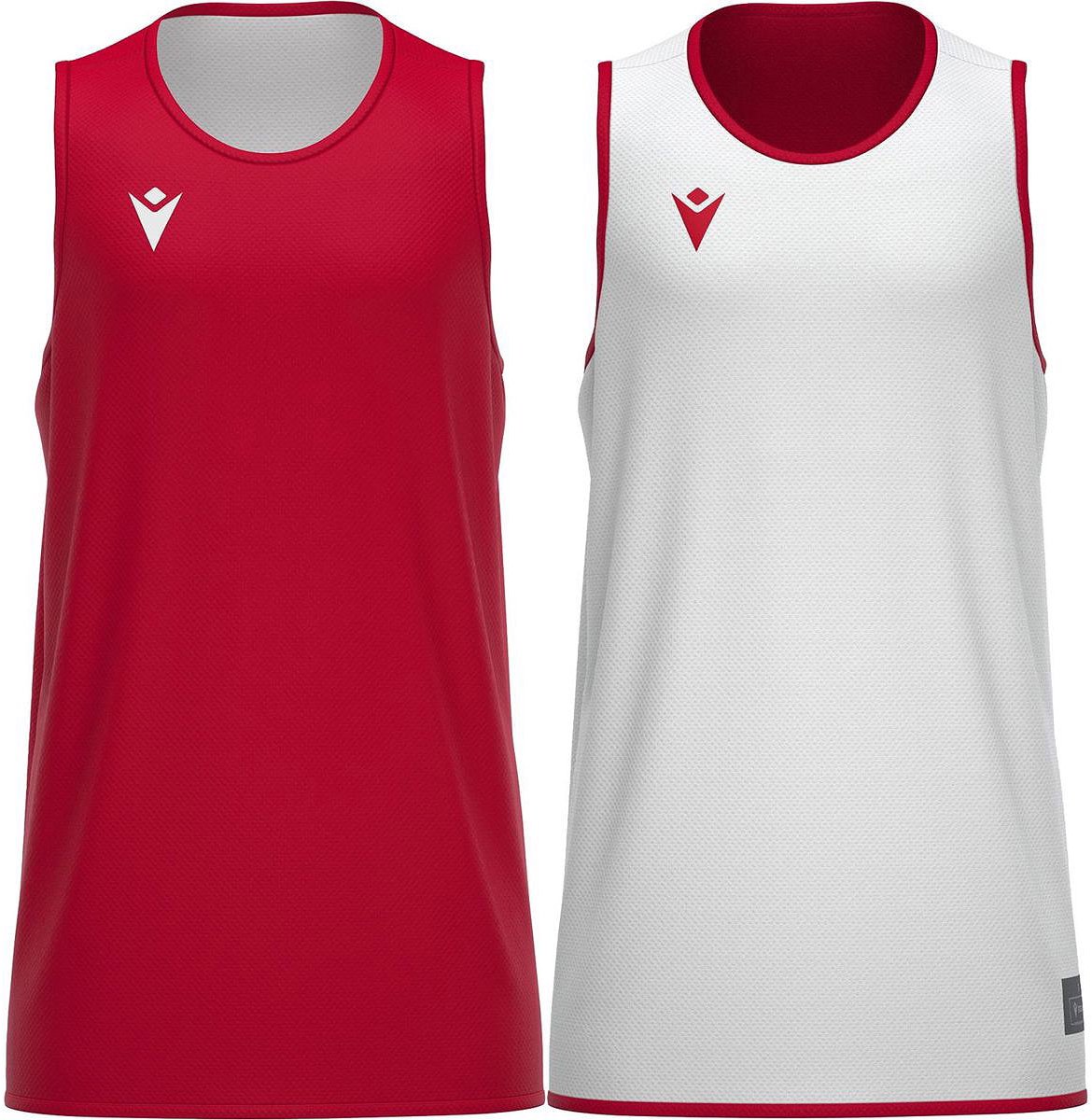 Macron X500 Reversible Shirt Heren - Rood / Wit | Maat: S