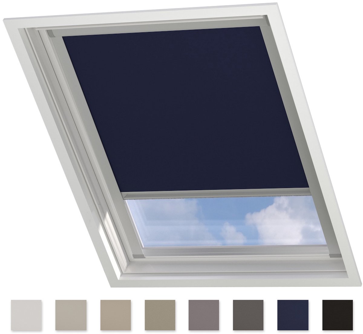 Dakraam Rolgordijn Trend - Verduisterend - Dark Blue - voor Velux: UK08