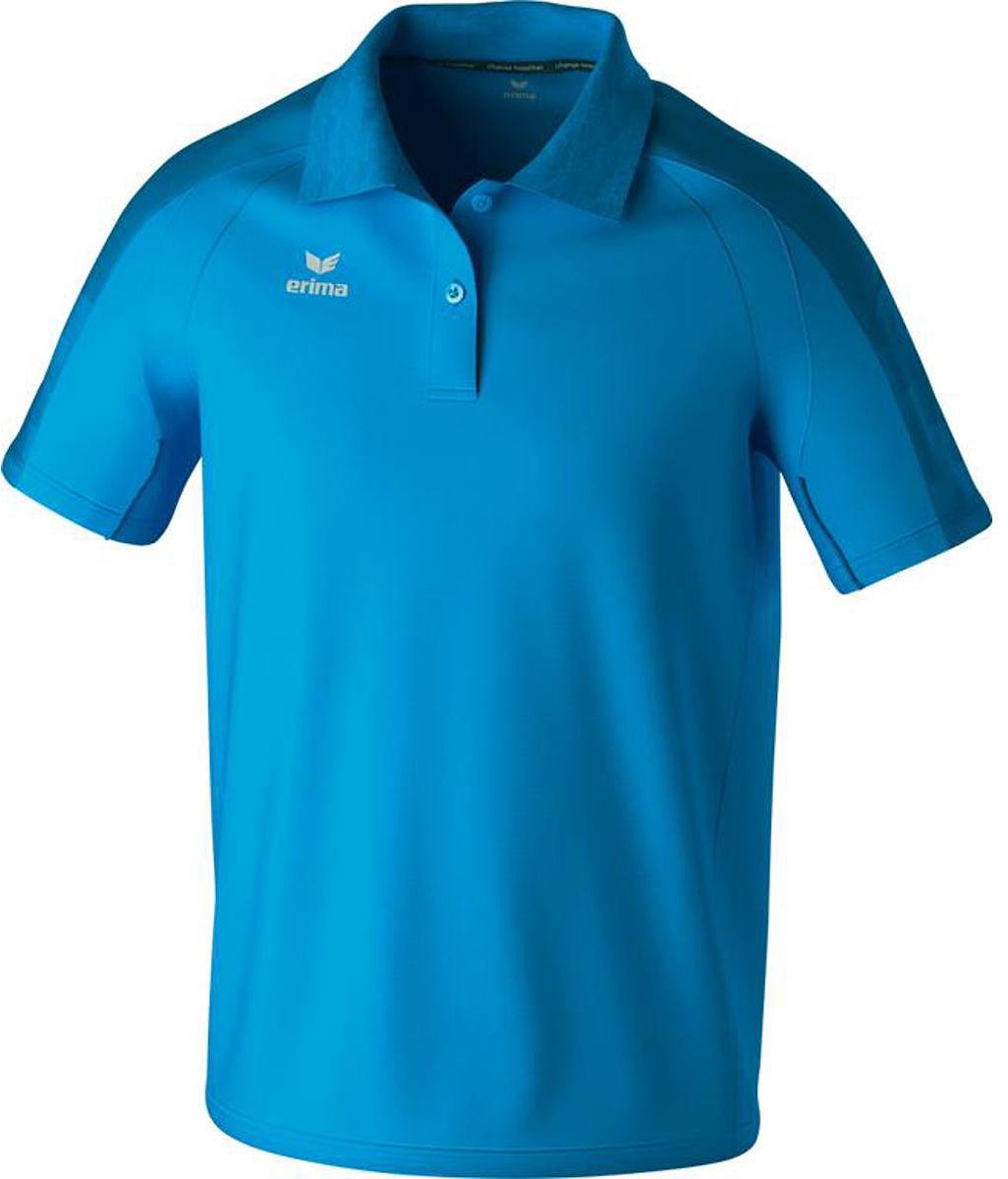 Erima Evo Star Polo Heren - Lichtblauw / Mykonos | Maat: XXL