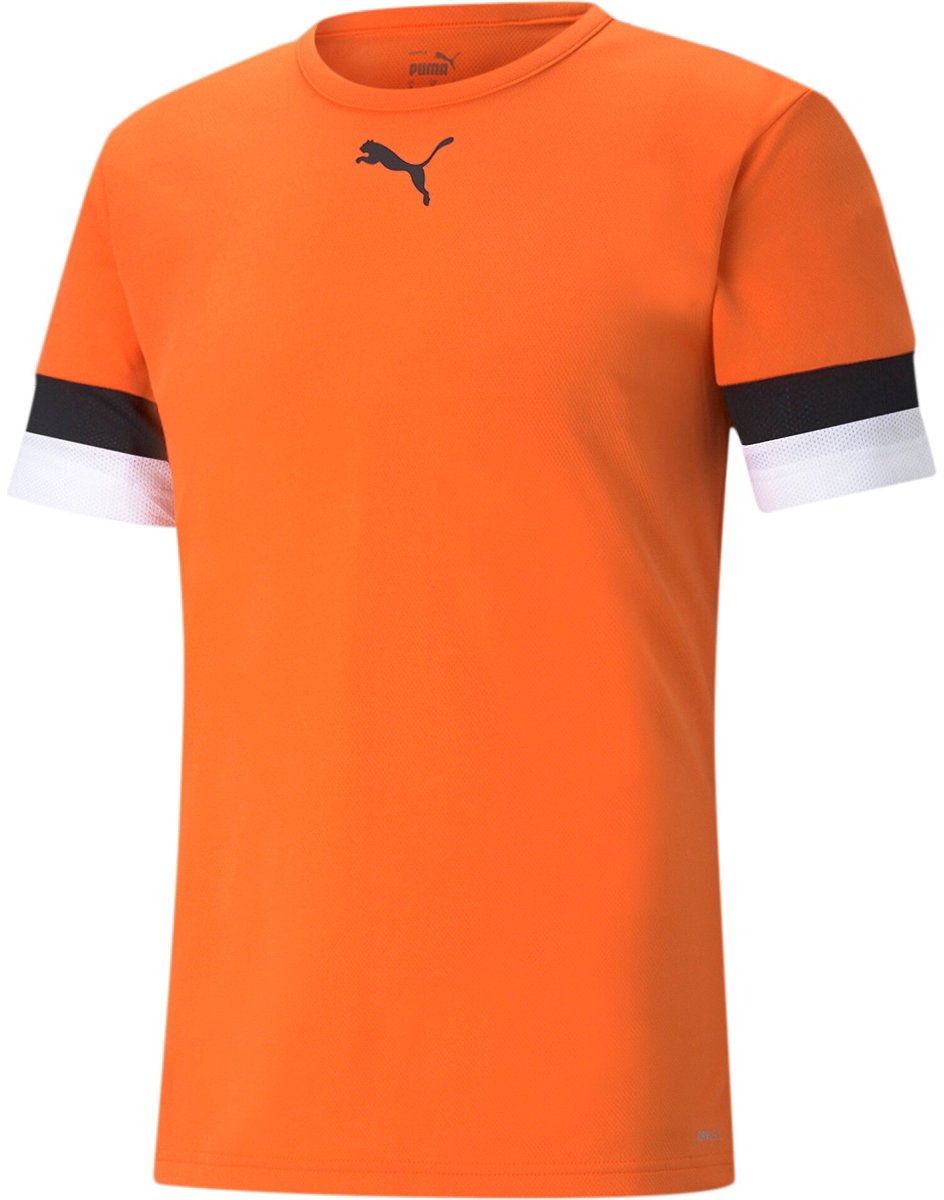 Puma Teamrise Shirt Korte Mouw Heren - Oranje | Maat: M