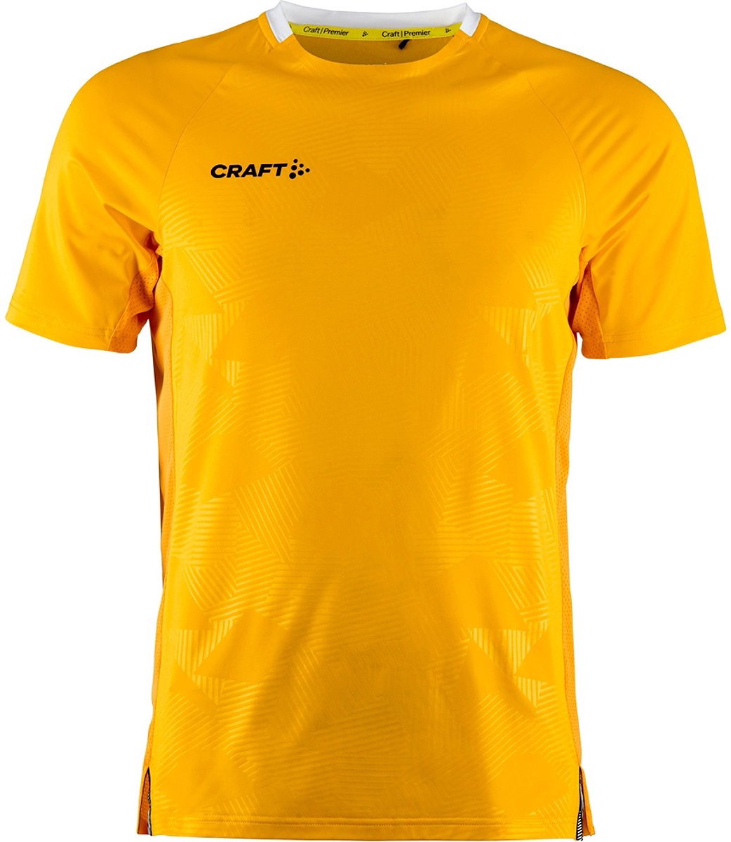 Craft Premier Solid Shirt Korte Mouw Heren - Geel | Maat: S