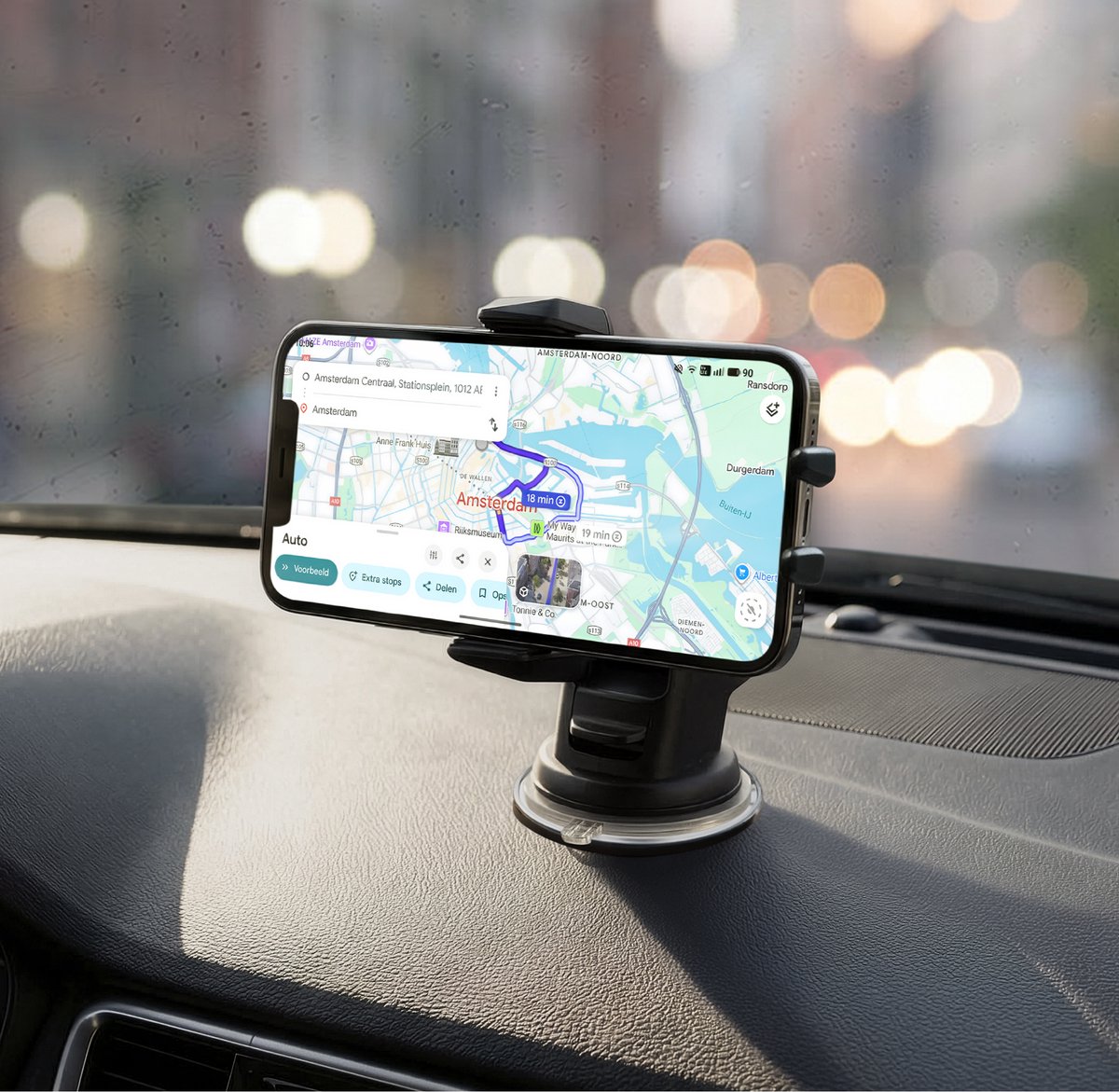 R2B Telefoonhouders Auto Zuignap - Dashboardpad - Raam/Dashboard - Gsm Houder Auto - Autohouder - Telefoonhouder Auto - Mobiel Houder Auto - Telefoon Houder - Auto Telefoonhouder - Phone Holder Car – foto 3