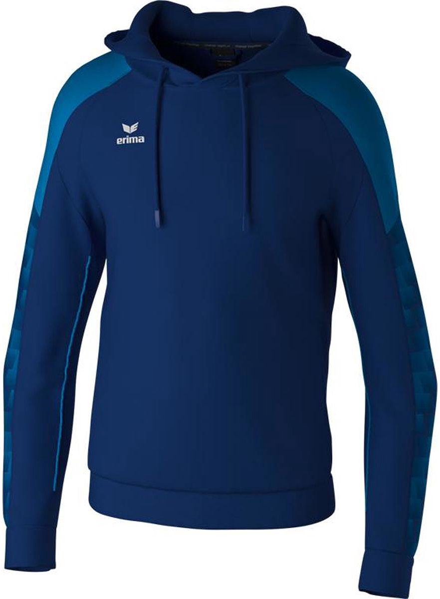 Erima Evo Star Sweatshirt Met Capuchon Heren - Marine / Mykonos | Maat: 3XL