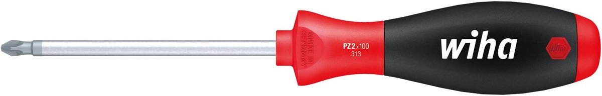 Pozidriv Schroevendraaier - Ergonomisch Gereedschap - Montage Werkzaamheden - Gepatenteerd Handvat Ontwerp - PZ0 x 60 mm - Zwart