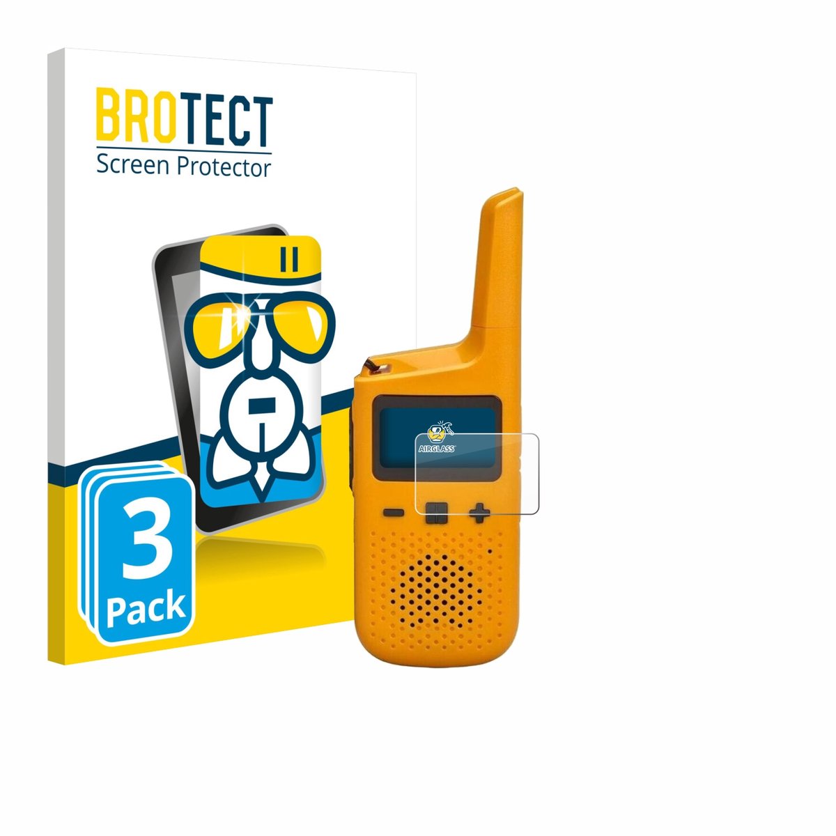 Screenprotector 3 Stuks voor Motorola Talkabout T72 Beschermglas transparant